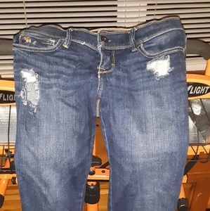 Vintage worn but perfect holey Abercrombie Jeans